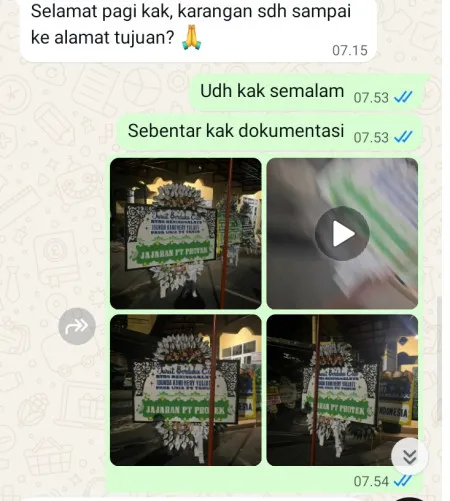 Pengiriman Papan Bunga Selamat Kunciran Indah
