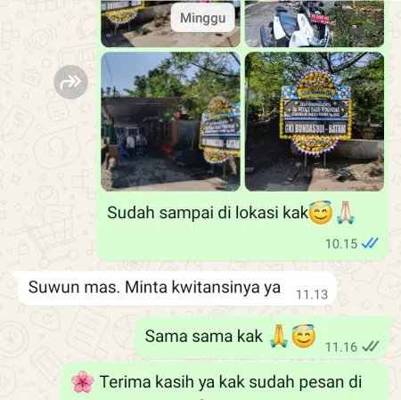 Pengiriman Papan Bunga Duka Kunciran Indah