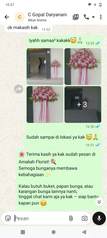 Pengiriman Karangan Bunga Kunciran Indah